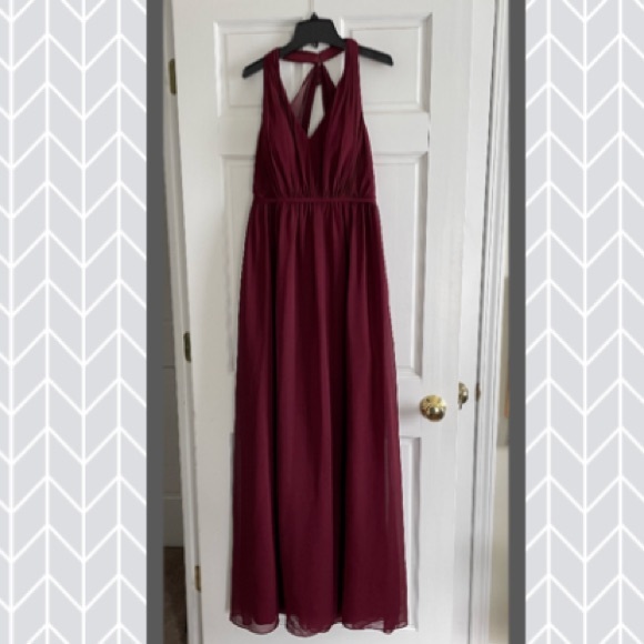Azazie Cabernet Bridesmaid Dress - Picture 4 of 4